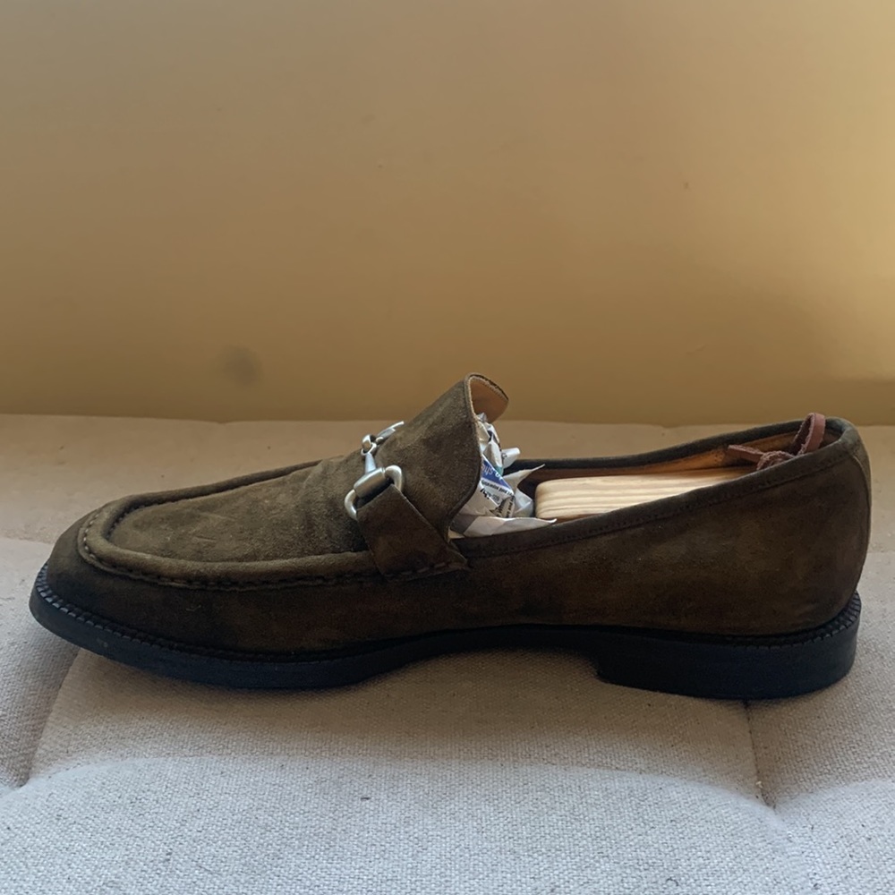 City Slicker Men's Brown Suede Shoes with Horsebit Size 10 SB11 - Picture 8 of 15